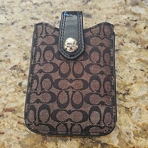 Coach phone card case